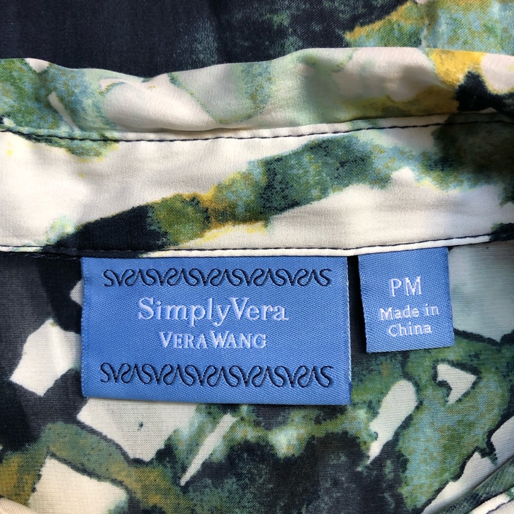 Simply Vera Vera Wang Sleeveless Top Size Petite Medium PM - Picture 4 of 7